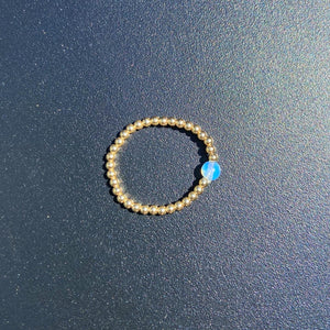 Blue Aura Gold Ring