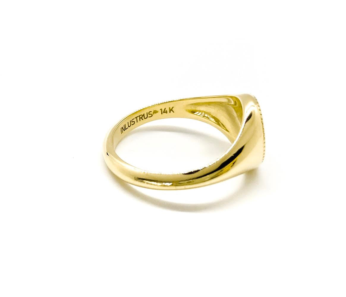 We Come In Peace Signet Style Ring