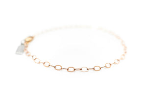 Oval Link Rose Gold Bracelet